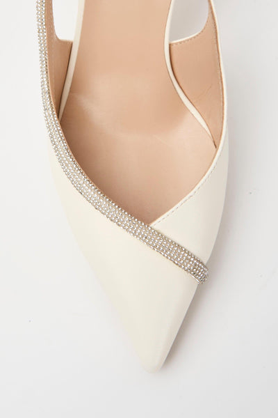 Slingback Avorio Donna