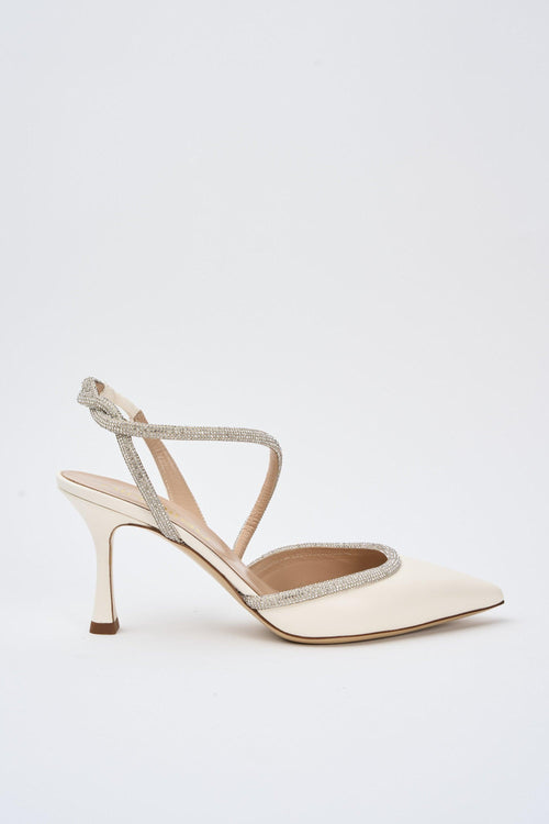 Slingback Avorio Donna