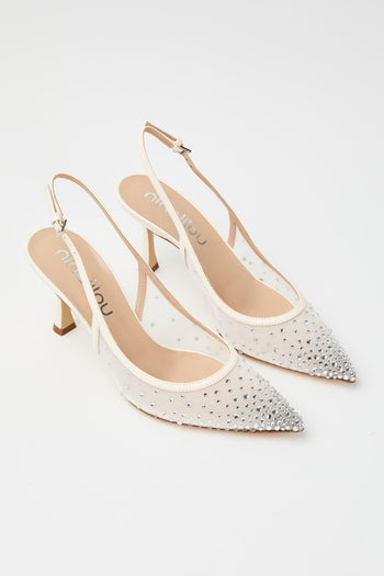 Slingback Avorio Donna - 5