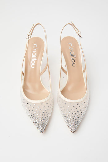 Slingback Avorio Donna - 3