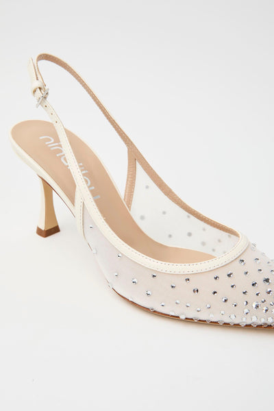 Slingback Avorio Donna