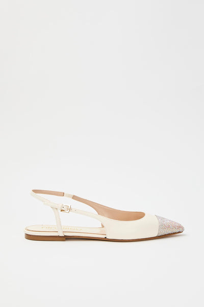 Slingback Avorio Donna