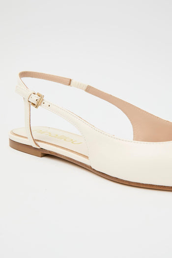 Slingback Avorio Donna - 5