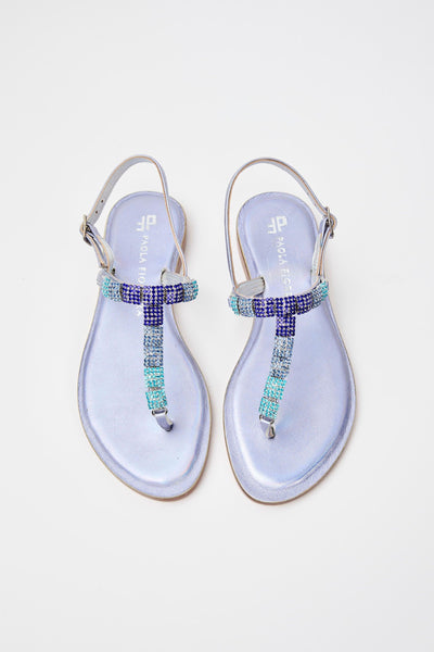 Infradito Jeans Blu Donna