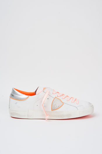 Sneaker Blanc Orange Uomo - 3