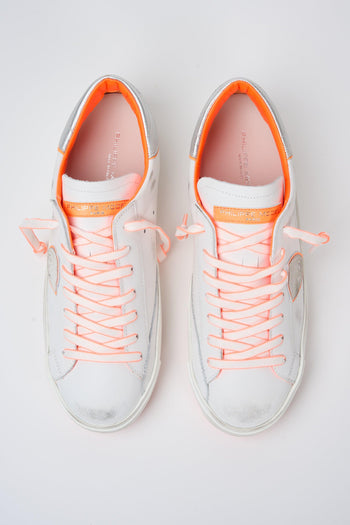 Sneaker Blanc Orange Uomo - 5