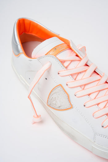 Sneaker Blanc Orange Uomo - 2
