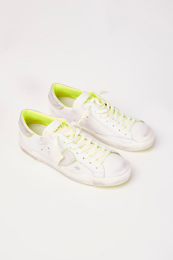 Sneaker Blanc Jaune Uomo - 2