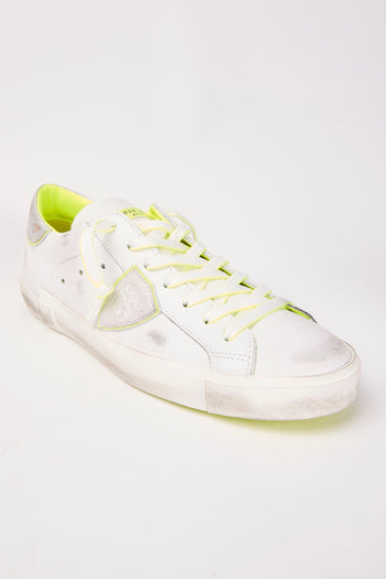 Sneaker Blanc Jaune Uomo - 3