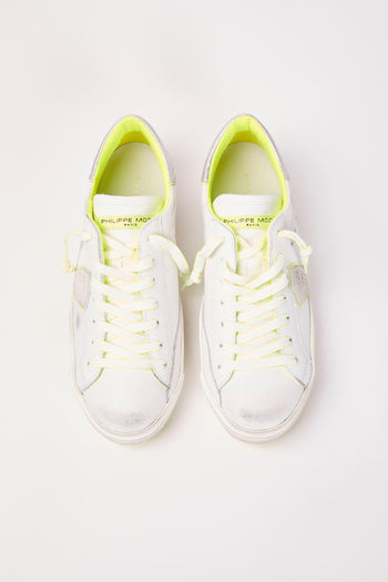 Sneaker Blanc Jaune Uomo - 4