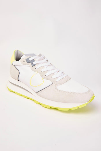 Sneaker Blanc Jaune Uomo - 5