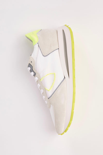 Sneaker Blanc Jaune Uomo