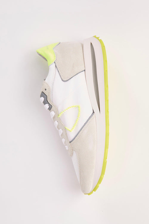 Sneaker Blanc Jaune Uomo
