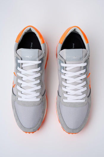 Sneaker Gris Orange Uomo - 4
