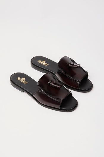 Ciabatta Brown Burgundy Donna - 2