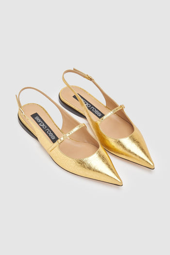 Slingback Oro Donna - 3