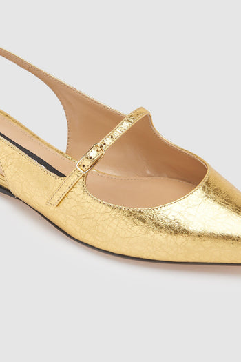 Slingback Oro Donna - 4