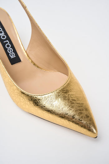 Slingback Oro Donna - 4