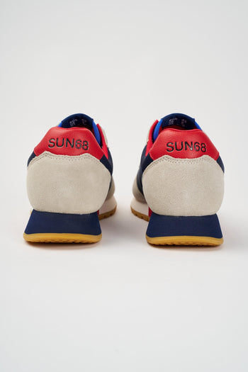 Sneaker Bianco/navy Blue Uomo - 4