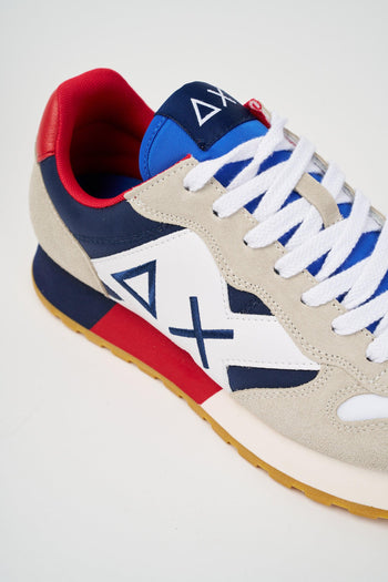 Sneaker Bianco/navy Blue Uomo - 5
