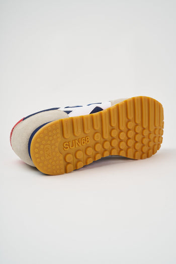 Sneaker Bianco/navy Blue Uomo - 7