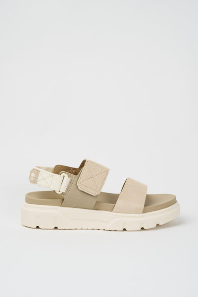 Sandalo Light Beige Suede Donna