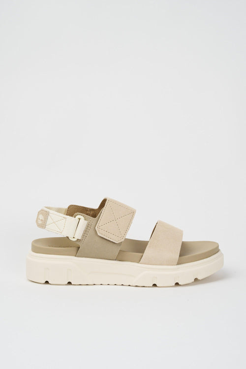 Sandalo Light Beige Suede Donna