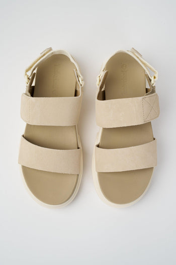 Sandalo Light Beige Suede Donna - 3