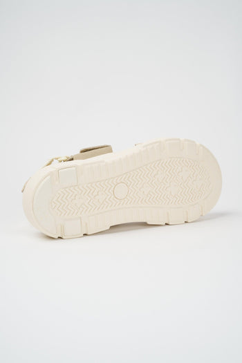Sandalo Light Beige Suede Donna - 4