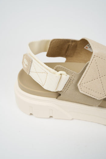 Sandalo Light Beige Suede Donna - 5