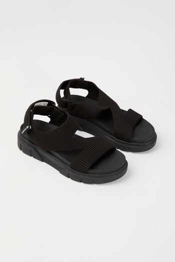 Sandalo Black Knit Donna - 7