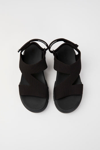 Sandalo Black Knit Donna - 5