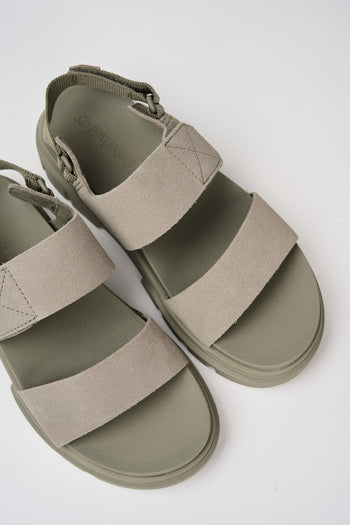 Sandalo Light Taupe Suede Donna - 3