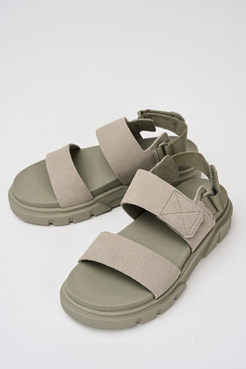 Sandalo Light Taupe Suede Donna - 6