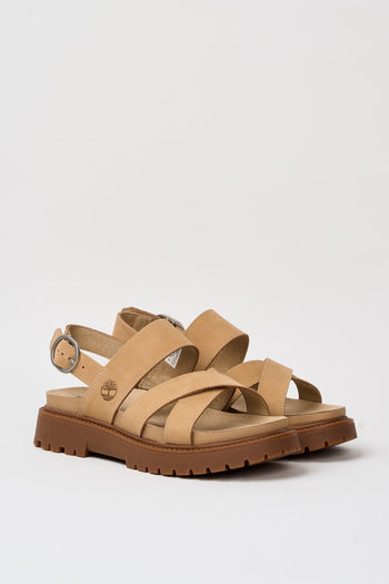 Sandalo Medium Beige Nubuck Donna - 4