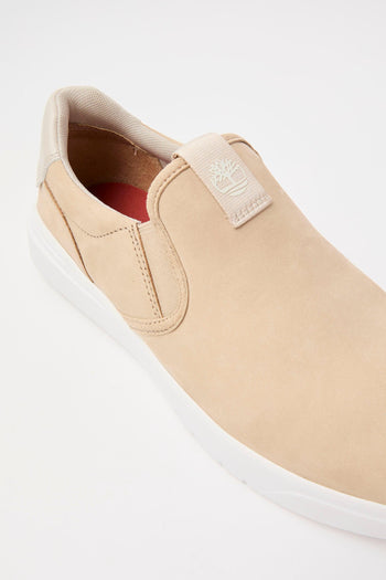 Slip-on Light Beige Nubuck Uomo - 4