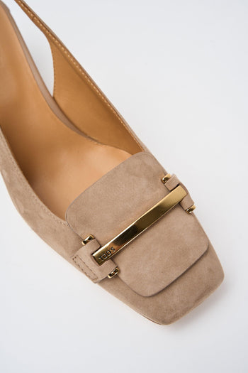 Slingback Cappuccino Donna - 3