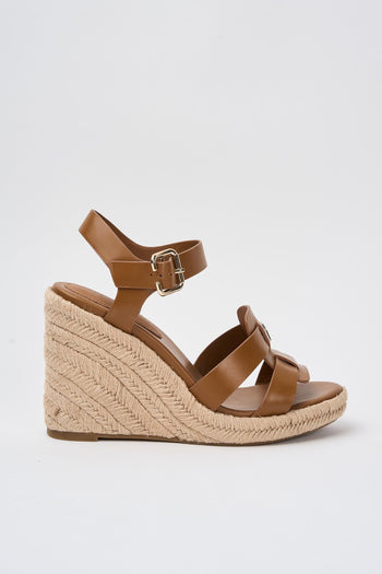 Zeppa Cognac Brown Donna - 3
