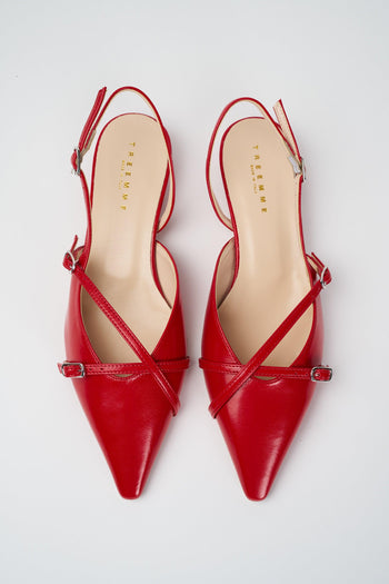 Slingback Rosso Donna - 4