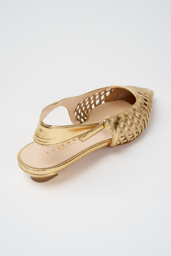 Slingback Oro Donna - 4