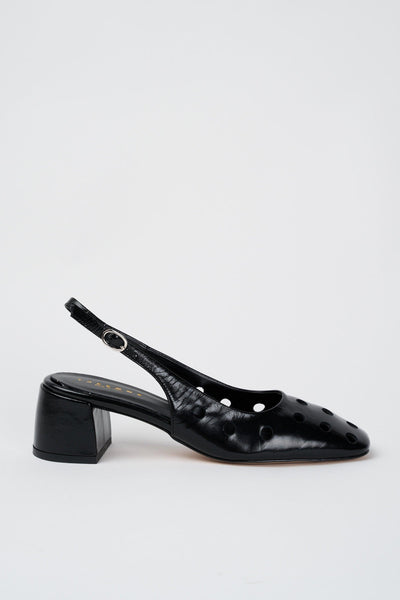 Slingback Nero Donna