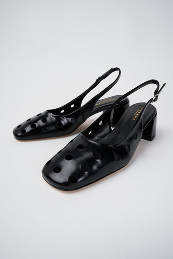 Slingback Nero Donna - 5