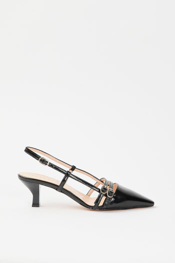 Slingback Nero Donna - 5