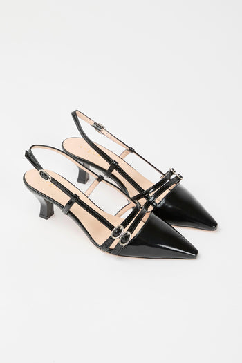 Slingback Nero Donna - 6