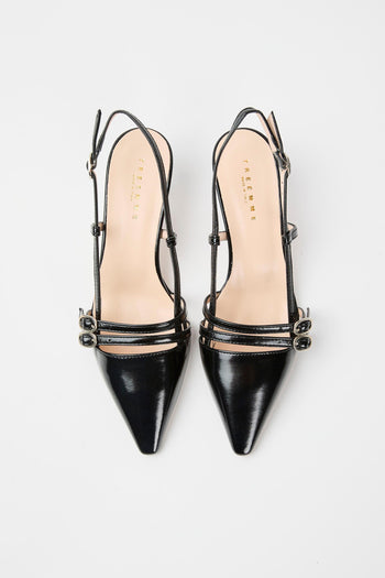 Slingback Nero Donna - 4