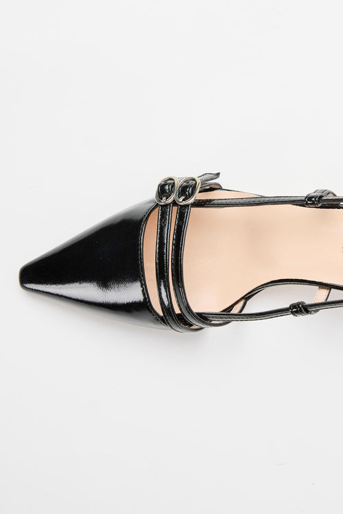 Slingback Nero Donna
