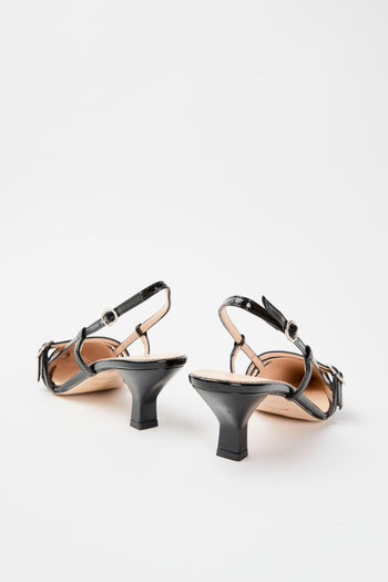Slingback Nero Donna - 3
