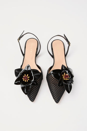 Slingback Nero Donna - 7