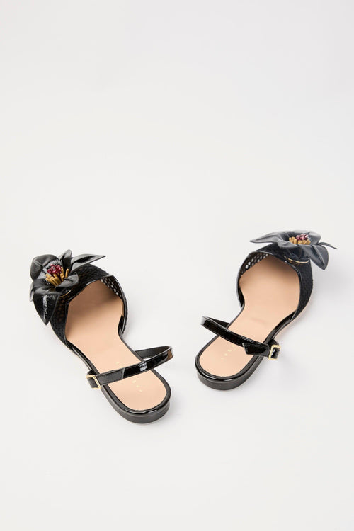 Slingback Nero Donna
