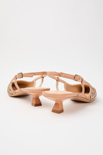 Slingback Cuoio+beige Donna - 4